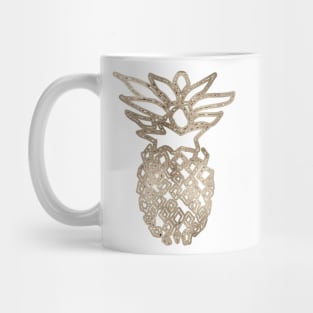 Golden rose pineapple Mug